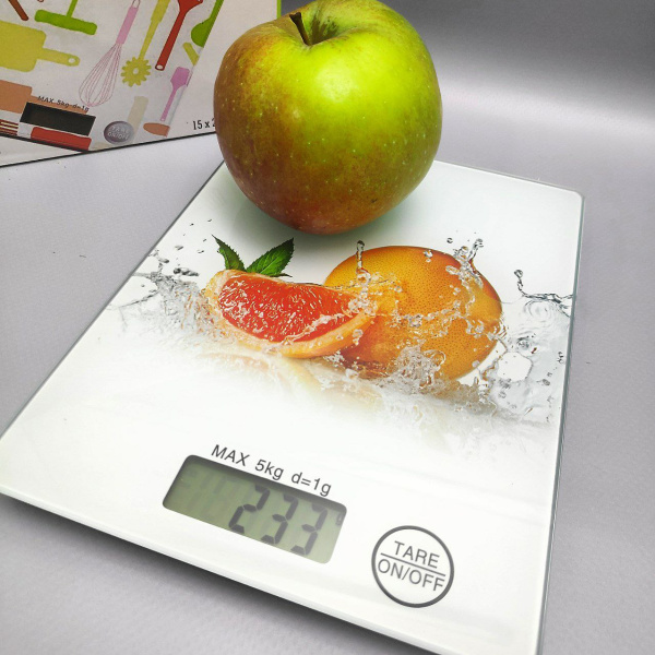 Электронные кухонные весы Digital Kitchen Scale, 15.00х20.00 см, до 5 кг., Грейпфрут